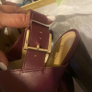 Michael Kors Becker T Strap- Dark Berry 8.5